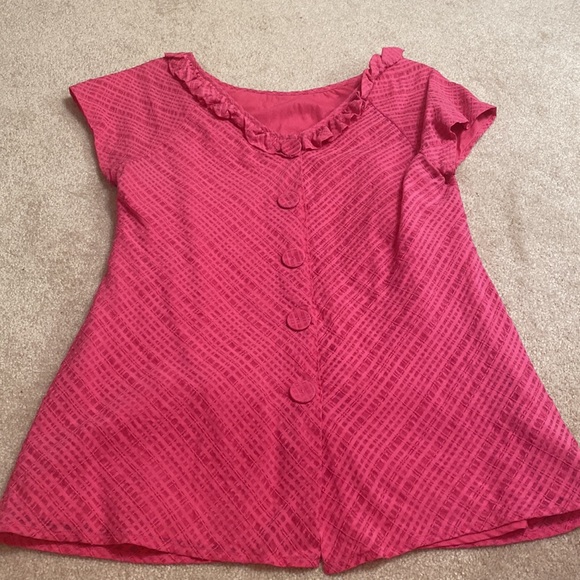 Lilly Pulitzer hot pink blouse - Picture 3 of 3